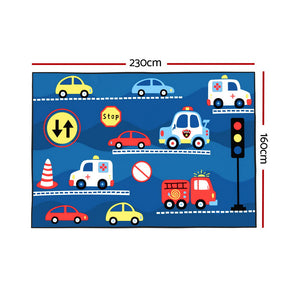 Floor Rugs | 160x230cm | Washable Area Mat | Large Carpet | Soft Short Pile Kids