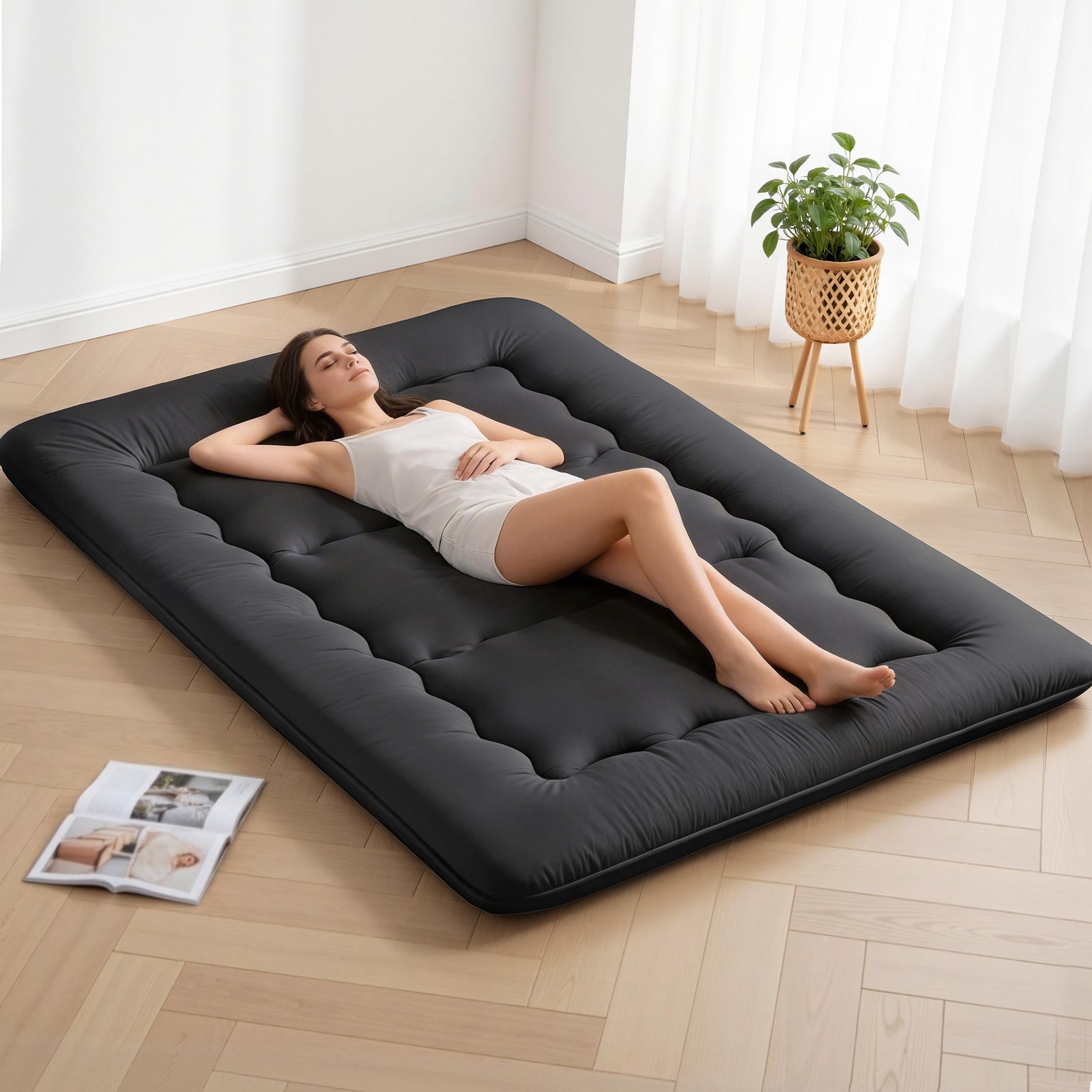 Foldable Futon Mattress | 10cm Japanese Style Floor Mattress