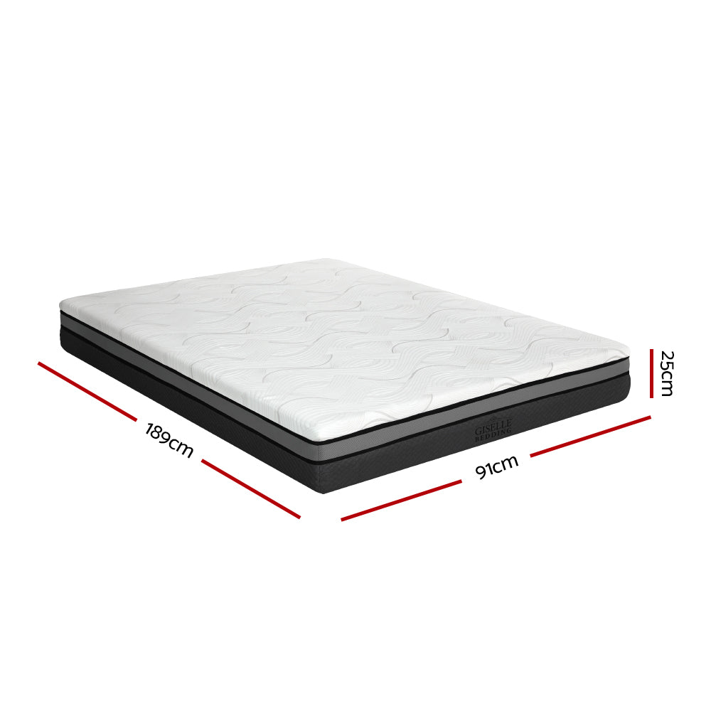 Giselle Bedding | Memory Foam Mattress | Bed Cool Gel | Non Spring | 25cm | Single