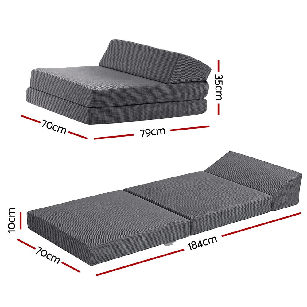 Tri-Fold Folding Mattress | Sleeping & Camping Floor Cushion