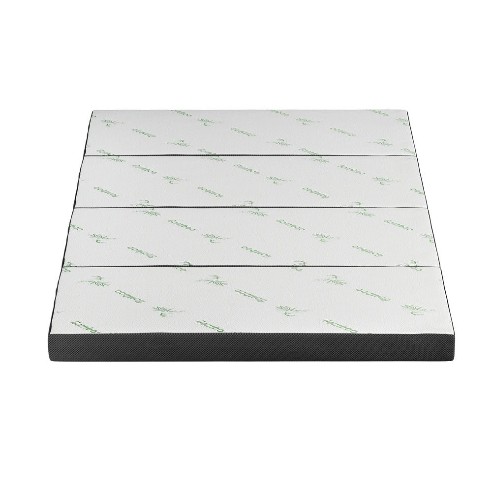 Foldable Mattress | Bamboo Fabric Folding Foam Mattress | Double Size