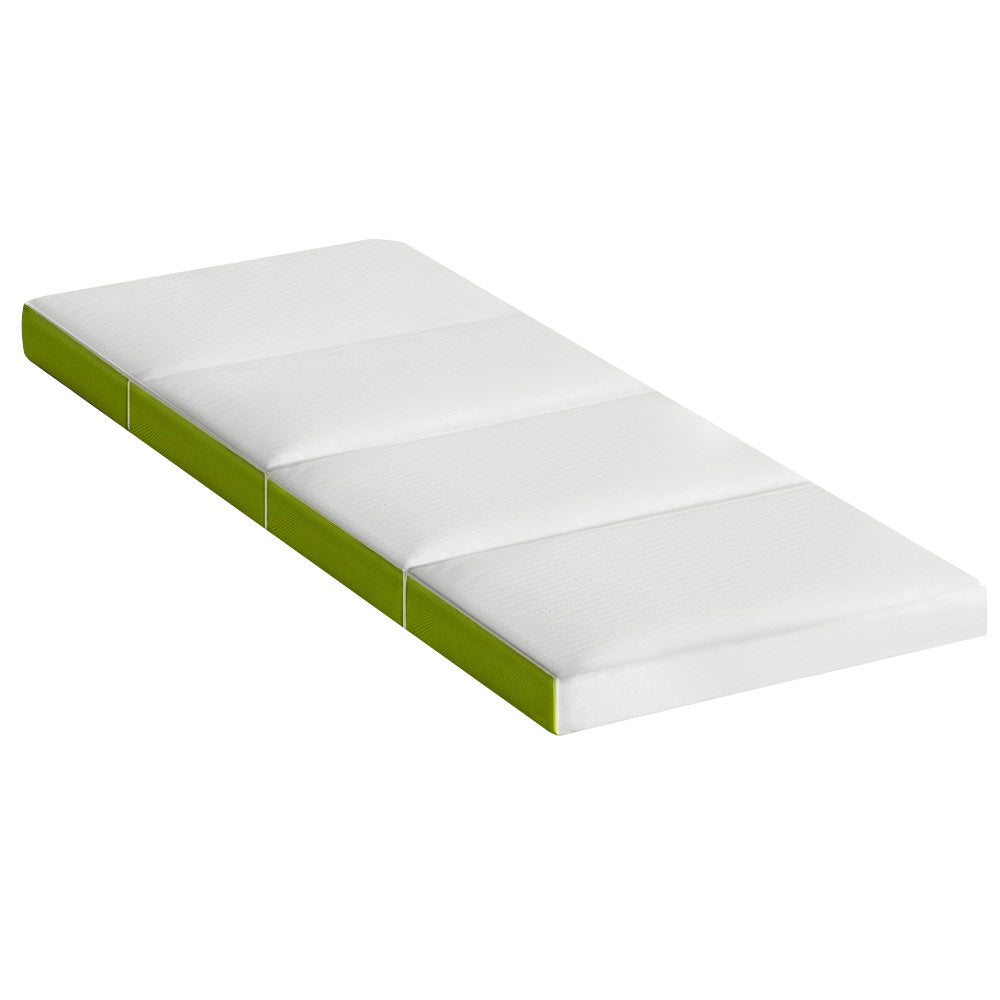 Bedding | Foldable Mattress | Folding Foam | Single | Green
