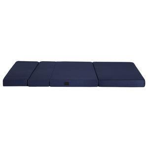 Foldable Foam Mattress | Blue | Portable Floor Mat | Double