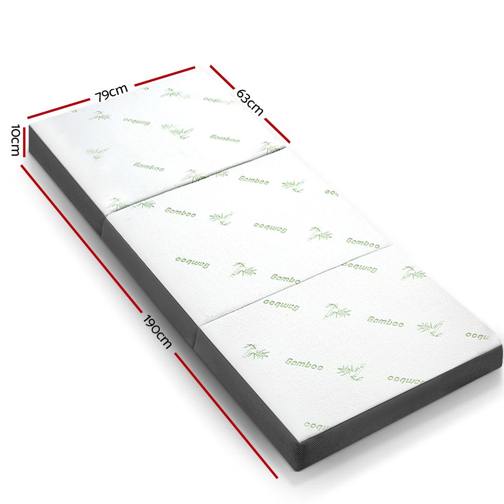 Bedding | Folding Foam Portable Mattress | Bamboo Fabric