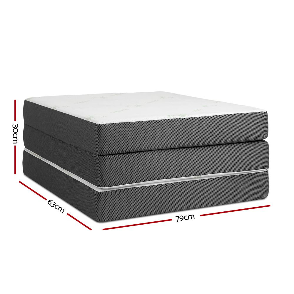 Bedding | Folding Foam Portable Mattress | Bamboo Fabric