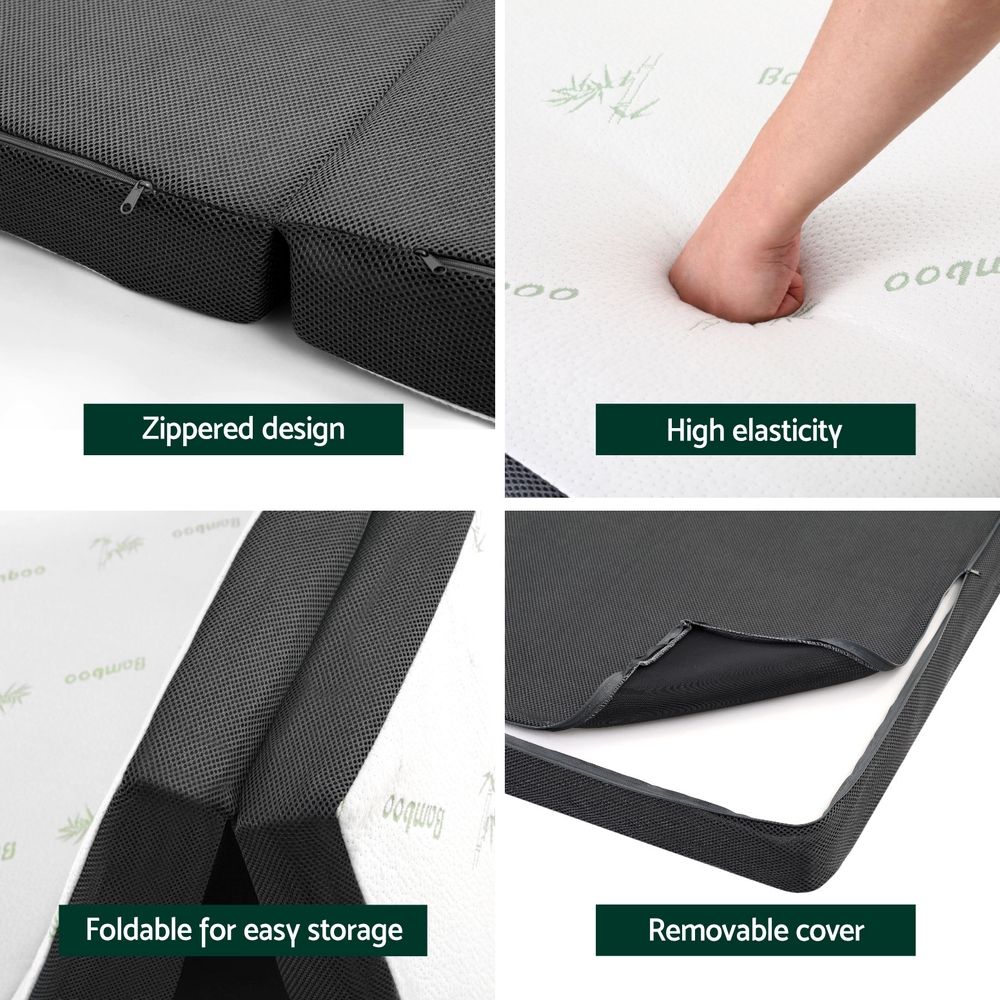 Bedding Foldable Mattress | Folding Foam | Double | Bamboo