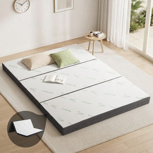 Foldable Mattress | Bamboo Fabric Folding Foam Mattress | Queen Size