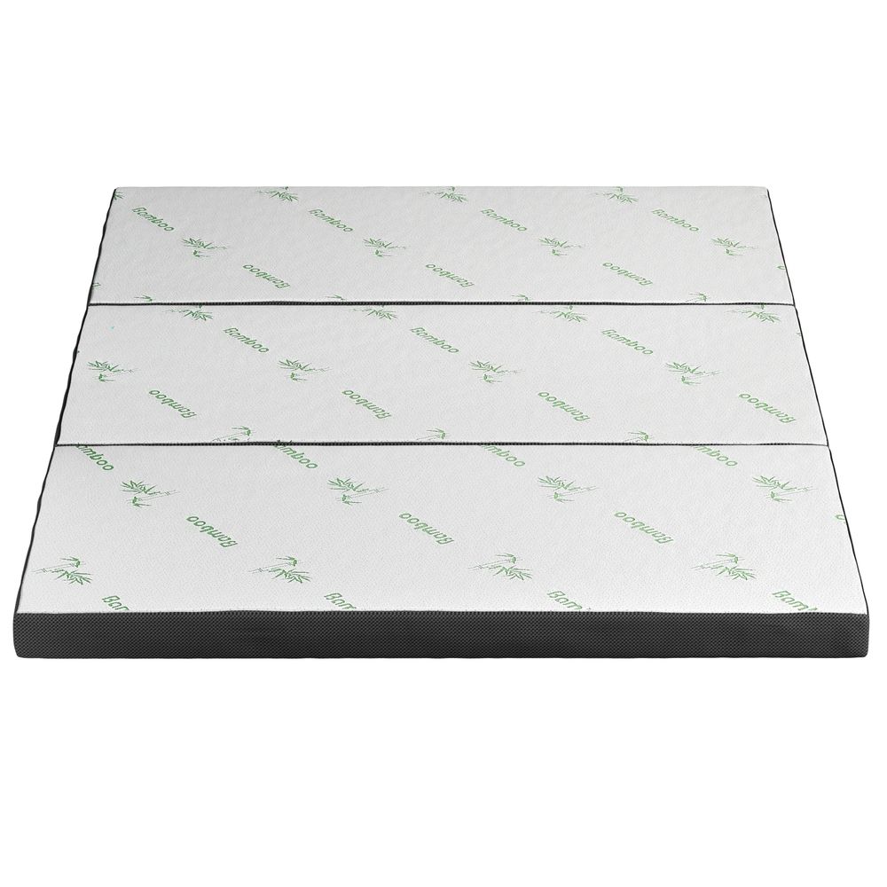 Foldable Mattress | Bamboo Fabric Folding Foam Mattress | Queen Size