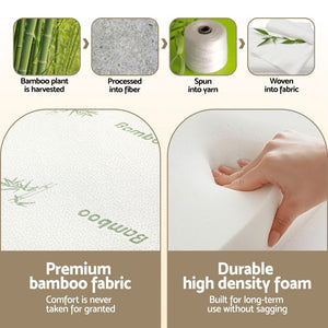 Foldable Mattress | Bamboo Fabric Folding Foam Mattress | Queen Size