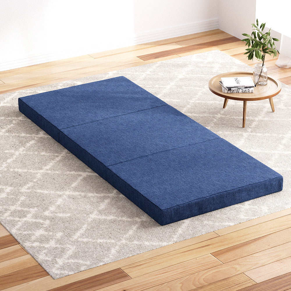 Giselle Bedding | Foldable Mattress | Folding Foam | Single | Blue