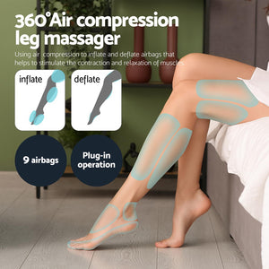 Livemor Foot Massager | Leg & Knee Massager with Air Compression, Heat & 3 Modes