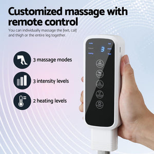 Livemor Foot Massager | Leg & Knee Massager with Air Compression, Heat & 3 Modes