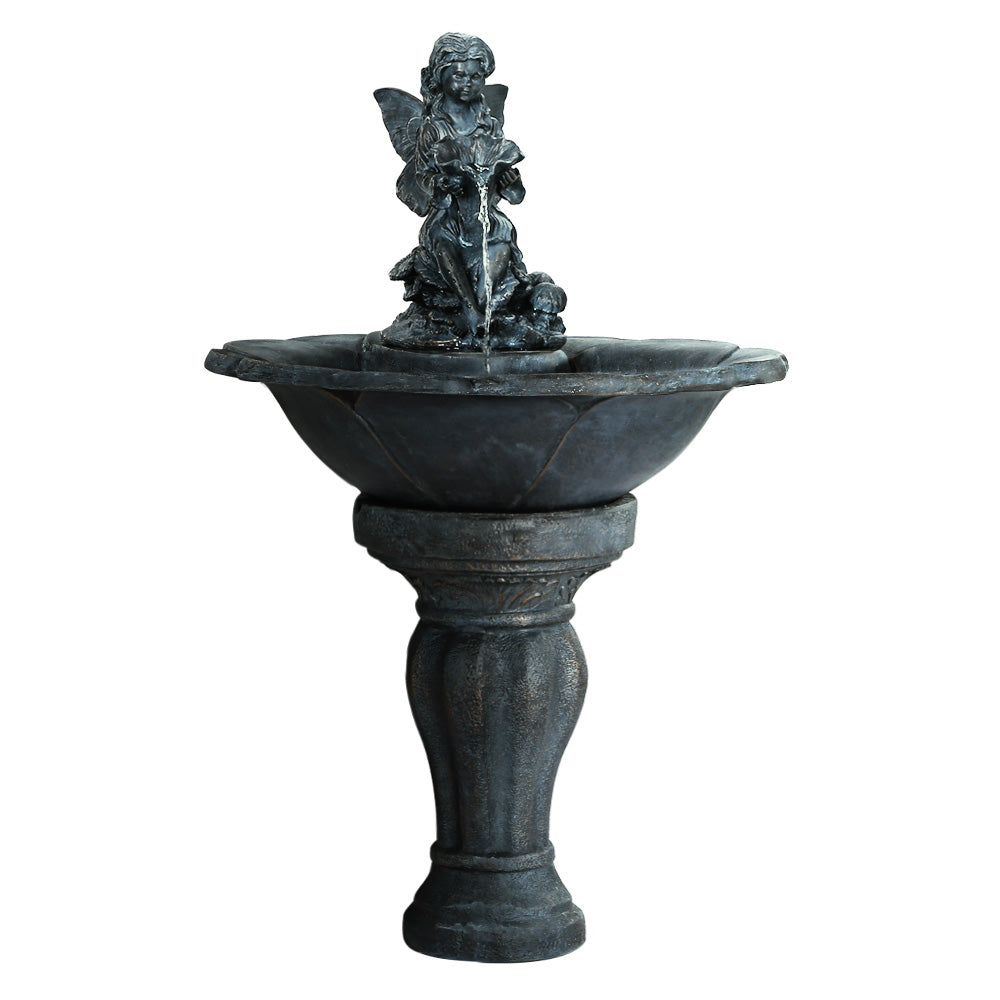 Gardeon Solar Water Feature with LED Lights | Angel | 94cm