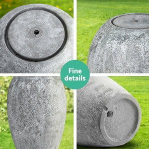 Gardeon Solar Fountain | Outdoor Water Feature with LED Lights | Beige