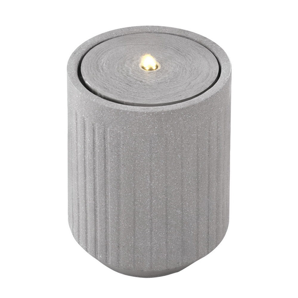 Gardeon Solar Fountain | Outdoor Water Feature with LED Lights | Beige