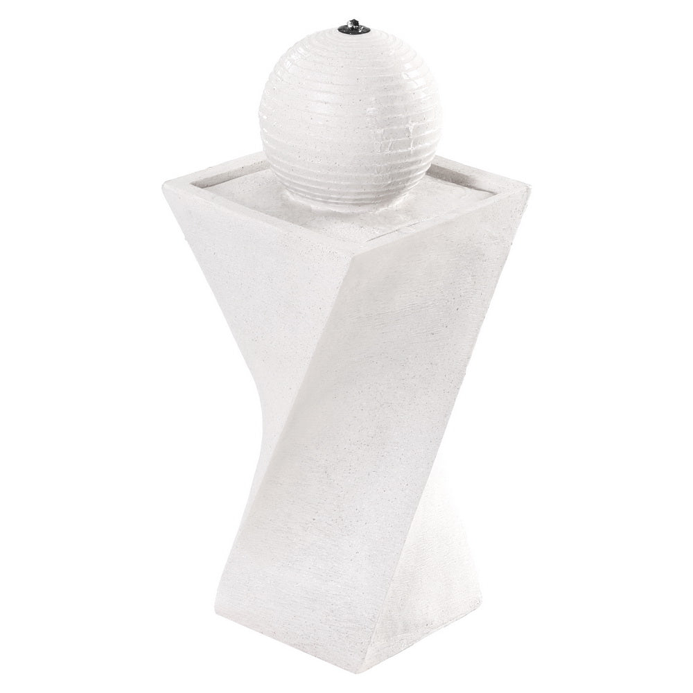 Solar Fountain Water Feature | Bird Bath | Outdoor Garden | LED Lights Ball | 85CM