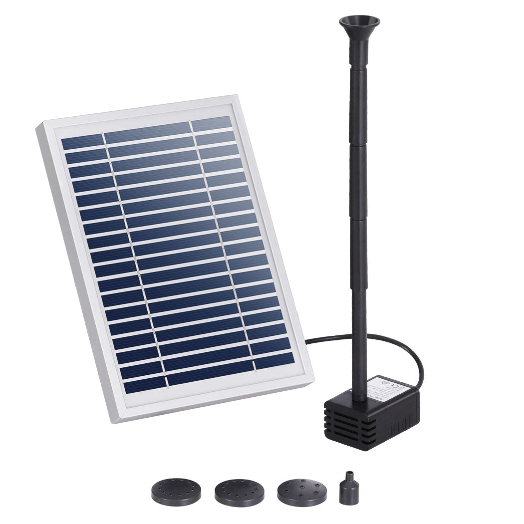 Solar Pond Pump | Submersible Water Fountain Kit | 4.4FT Height