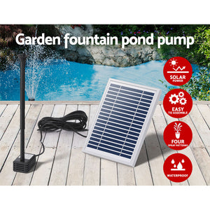 Solar Pond Pump | Submersible Water Fountain Kit | 4.4FT Height