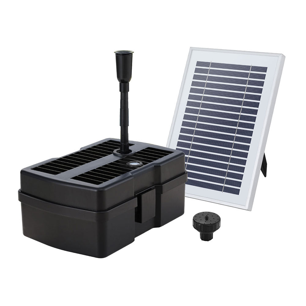 Solar Submersible Water Pond Fountain Pump | Filter Box | 4.6FT 470L/H