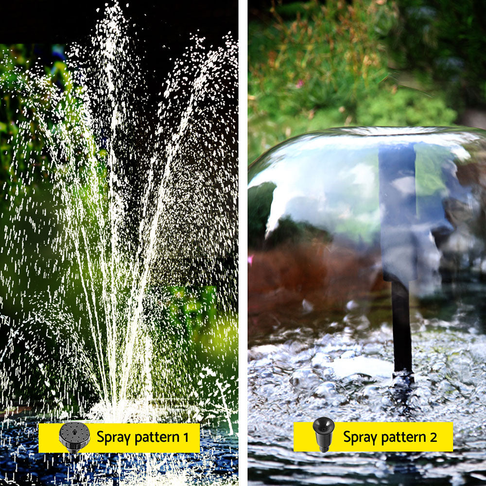 Solar Submersible Water Pond Fountain Pump | Filter Box | 4.6FT 470L/H