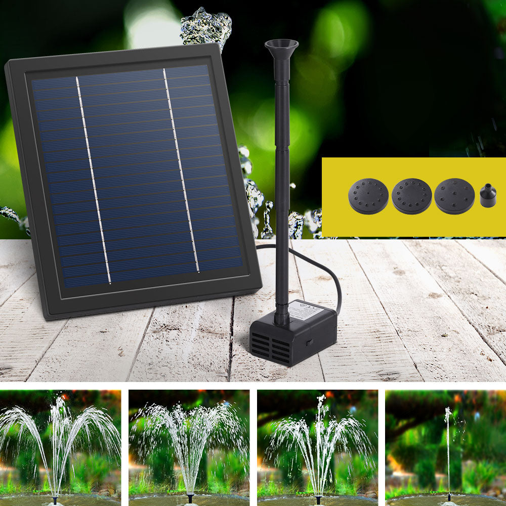 Solar Pond Pump | Submersible Water Fountain Kit | 6.1FT