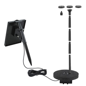 Solar Pond Pump | Floating Water Fountain | Bird Bath | 190L/H Flow Rate