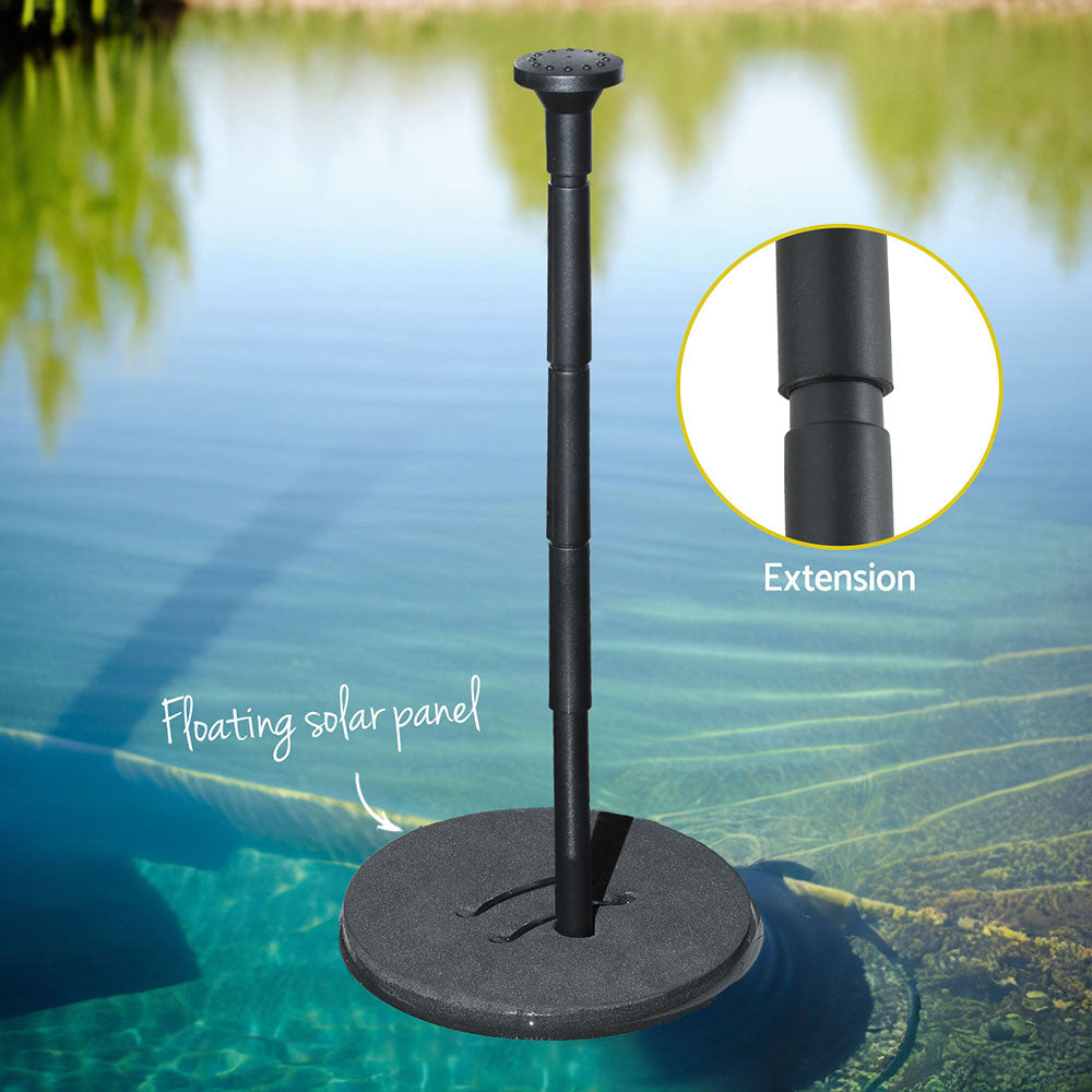 Solar Pond Pump | Floating Water Fountain | Bird Bath | 190L/H Flow Rate