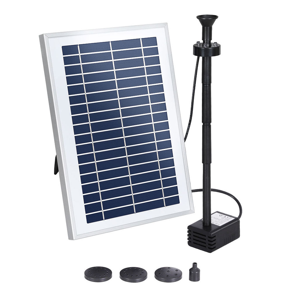 Solar Pond Pump | Submersible Water Fountain | With Battery LED Lights | 4.4FT