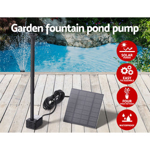 Solar Pond Pump | Submersible Water Fountain Kit | 2.6FT