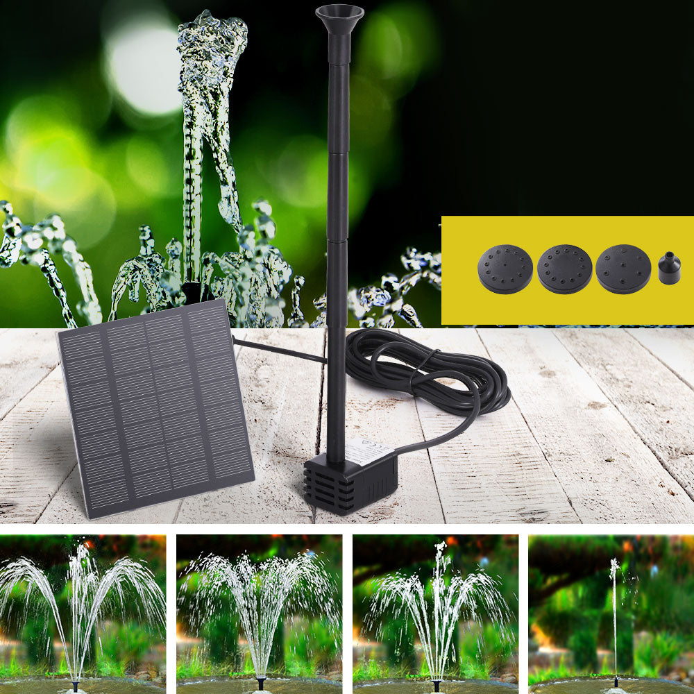Solar Pond Pump | Submersible Water Fountain Kit | 2.6FT