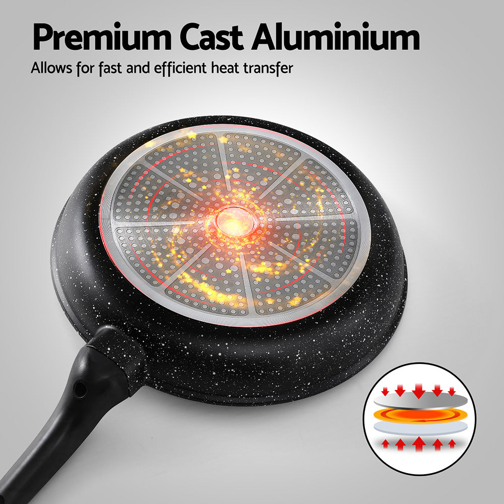 5-Star Chef Frying Pan | Non-Stick Cast Aluminium | 30cm