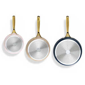 Ceramic Frypan Set 3pc | Multi Colour