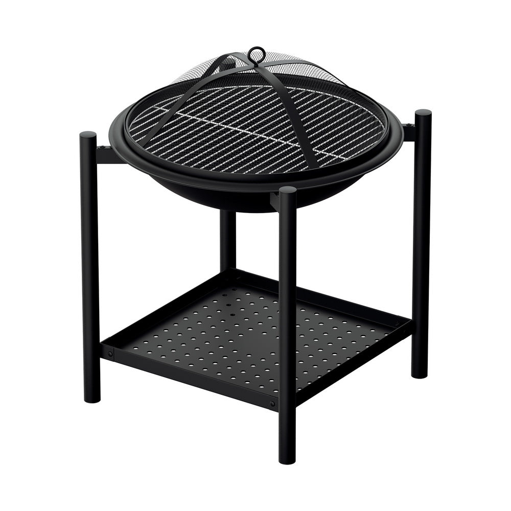 Grillz Fire Pit BBQ Grill | 2-in-1 | Outdoor