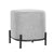 Artiss Ottoman Foot Stool Square Linen Grey