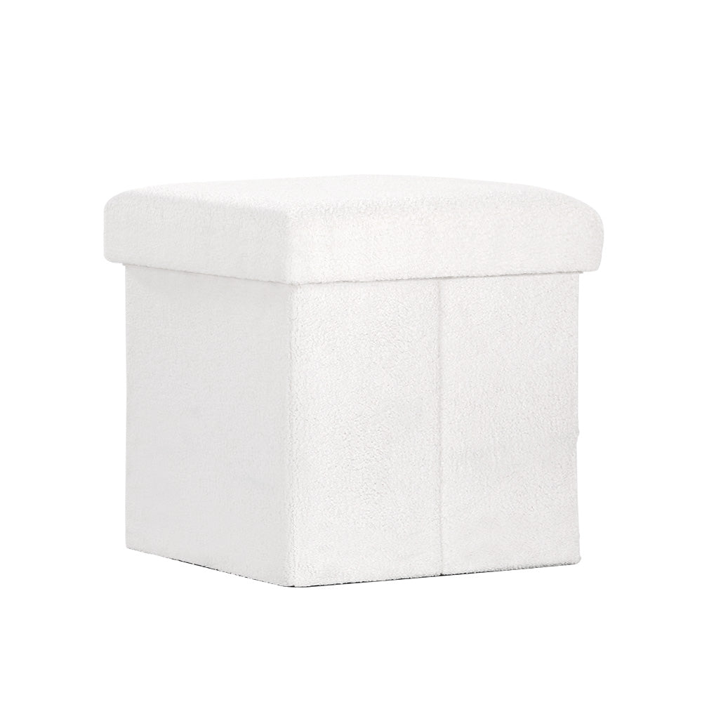 Ottoman Storage | Foot Stool | Vanity Square | Teddy