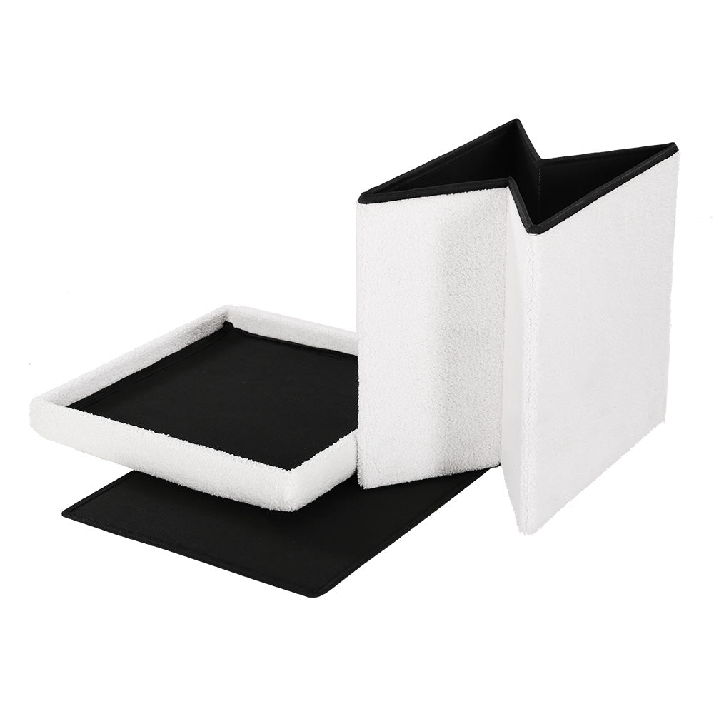 Ottoman Storage | Foot Stool | Vanity Square | Teddy