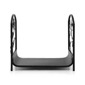 Firewood Rack | 48cm | Compact Log Storage Stand | Black