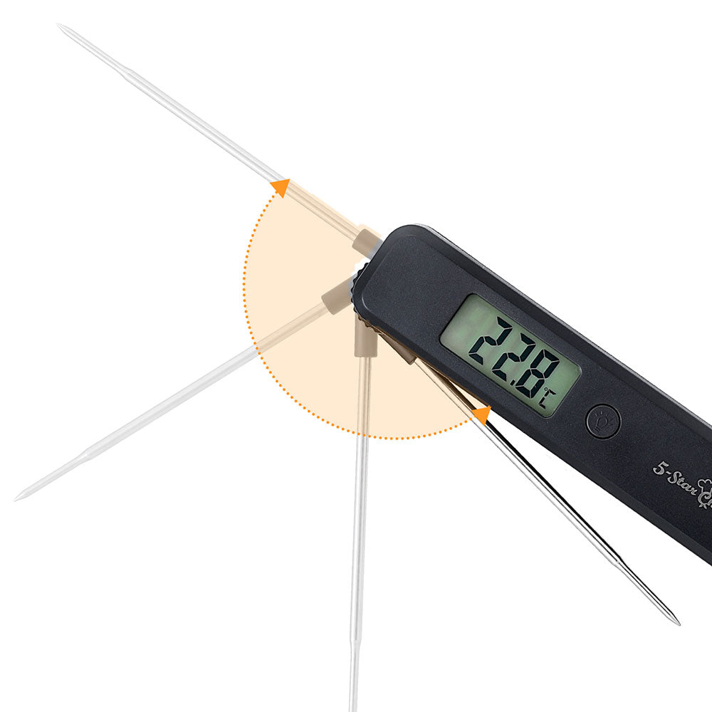 5-Star Chef Food Thermometer | BBQ Meat Instant Read | Fast Smoker Jam Pizza