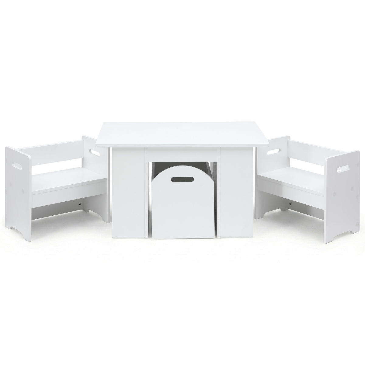 Kids Table & Chairs Set 3pc | Activity Desk | Toy Storage