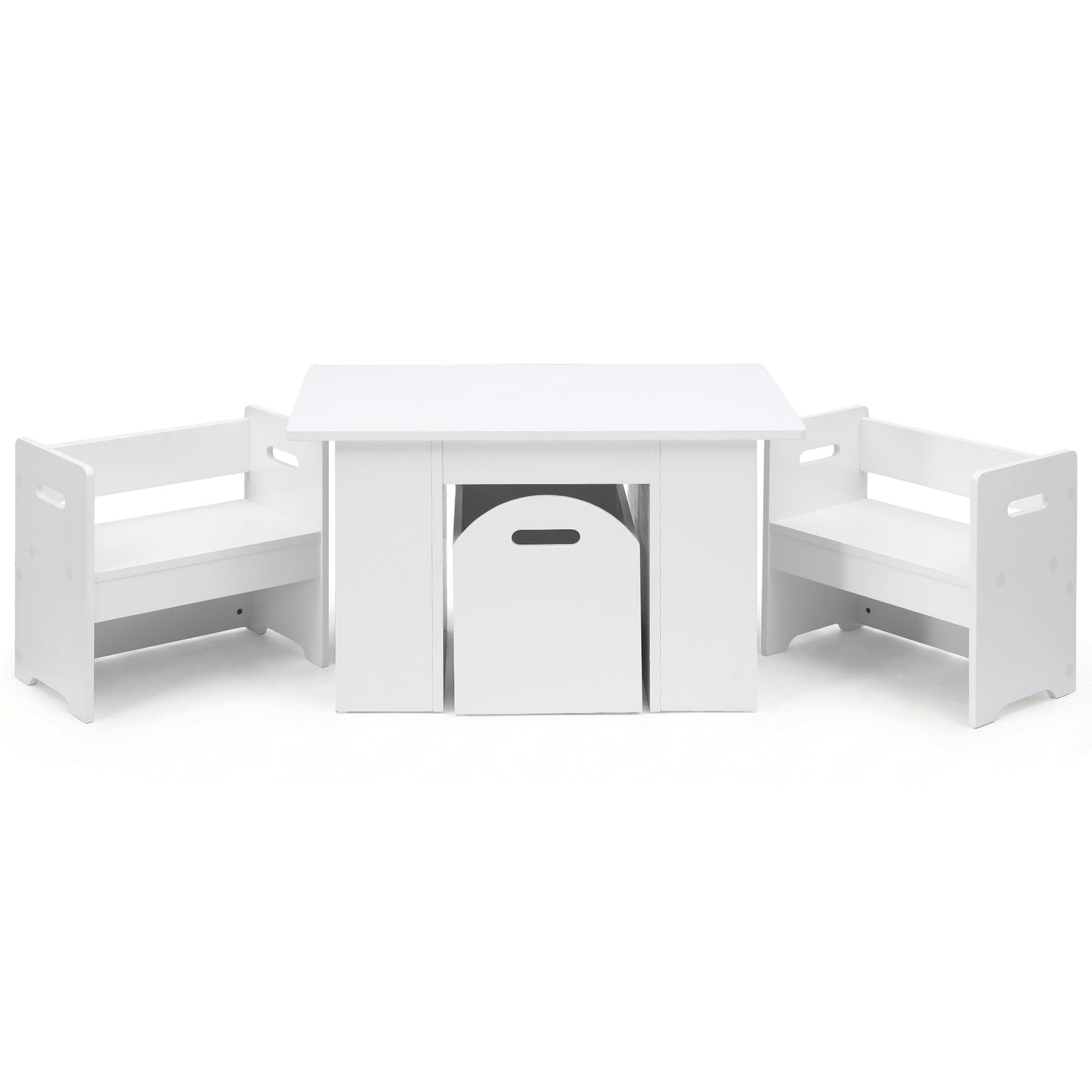 Kids Table & Chairs Set 3pc | Activity Desk | Toy Storage