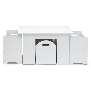 Kids Table & Chairs Set 3pc | Activity Desk | Toy Storage