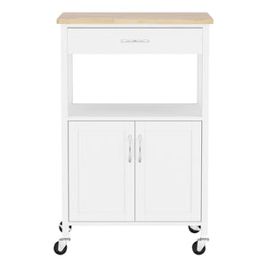 Rolling Kitchen Storage Cart | 60cm | Island Trolley with Drawer & Cabinet