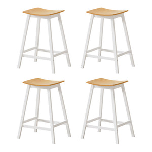 4x Bar Stools | Wooden Chairs | Oak Finish
