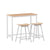 Artiss Bar Table and Stools Set | Dining Desk | Solid Wood | Kitchen Chairs | Cafe Pub