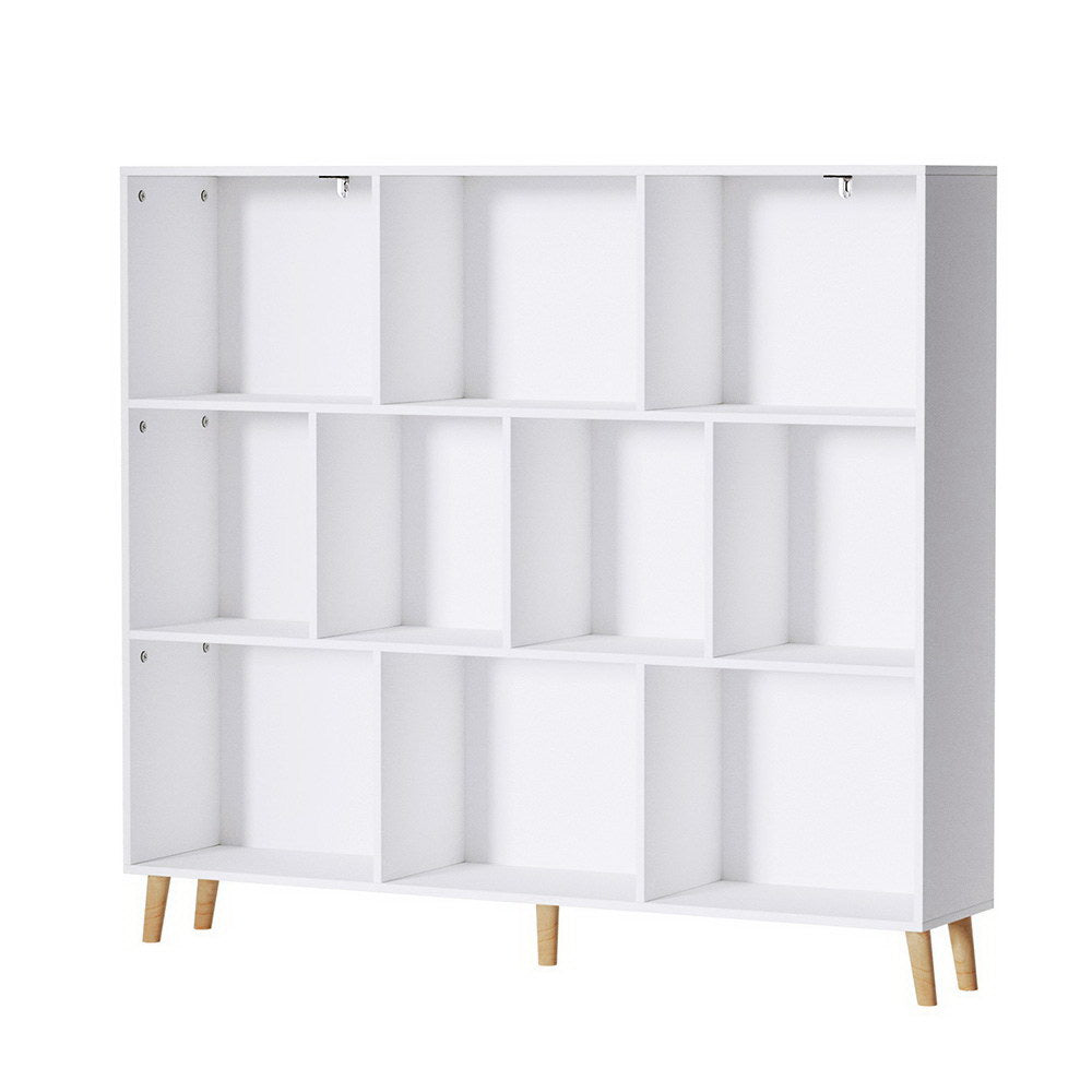 Artiss Bookshelf | 3 Tiers | 10 Cubes | CORA | White