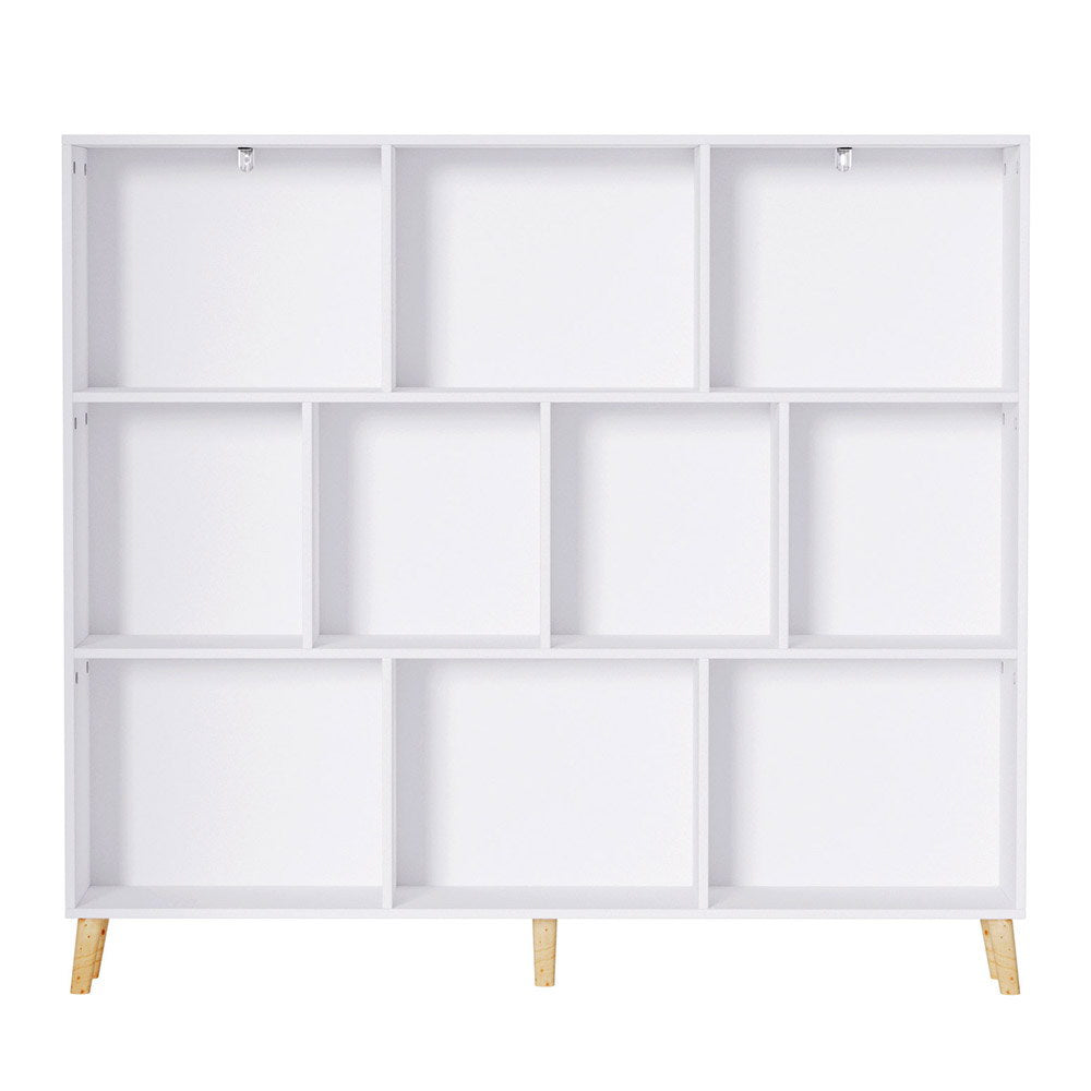 Artiss Bookshelf | 3 Tiers | 10 Cubes | CORA | White