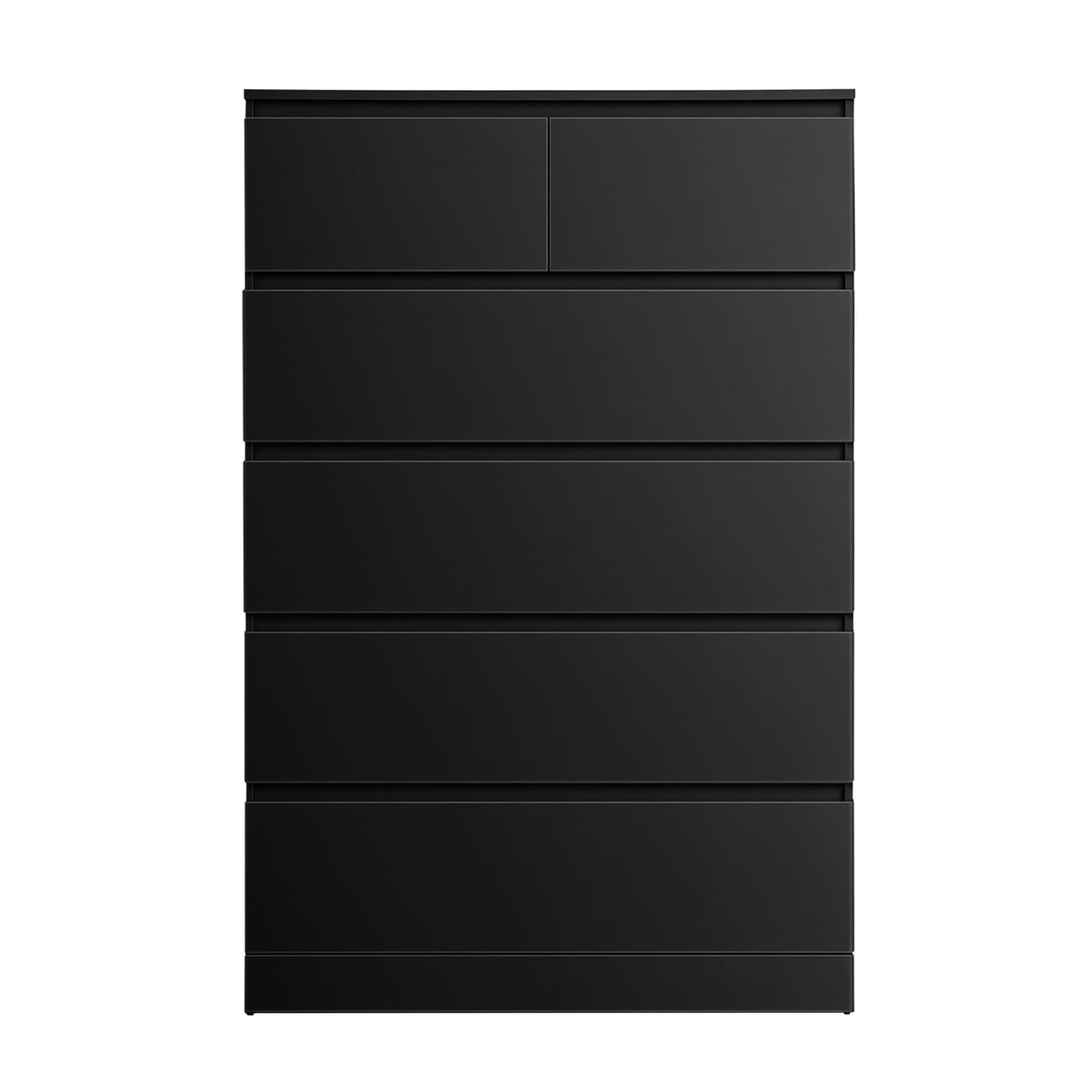 Tallboy Chest of Drawers | 6 Drawer Storage Cabinet | Black