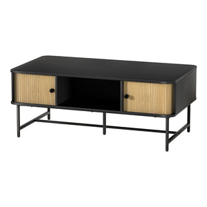 Coffee Table | Sliding Drawer Door | Black | Boris