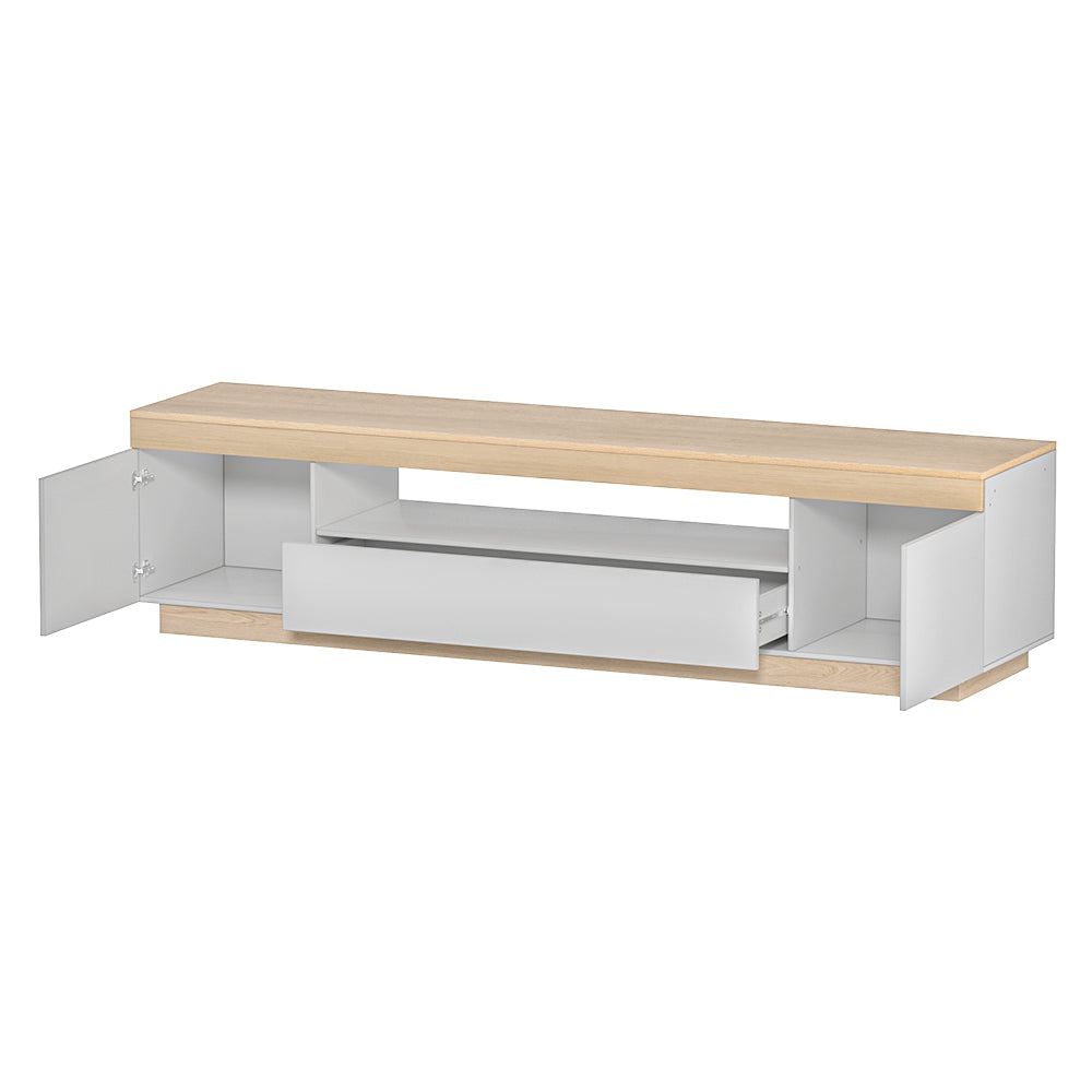 TV Cabinet | Entertainment Unit | Stand | 180CM | White Wood