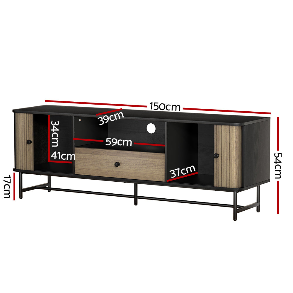 Entertainment Unit | TV Cabinet | 150CM | Black | Boris
